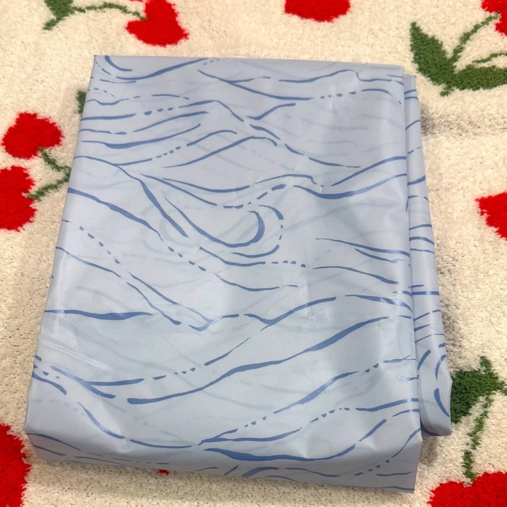 Blue and White Patterned Fabric